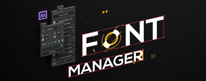 Aeで本気のタイポグラフィを フォント系after Effectsプラグイン Font Manager Cg Geeks