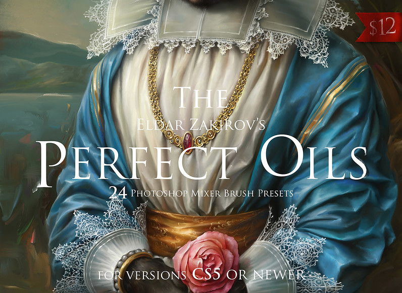 すっごくオイリーです 油絵の質感をパーフェクトに再現するphotoshopブラシ The Perfect Oils Cg Geeks