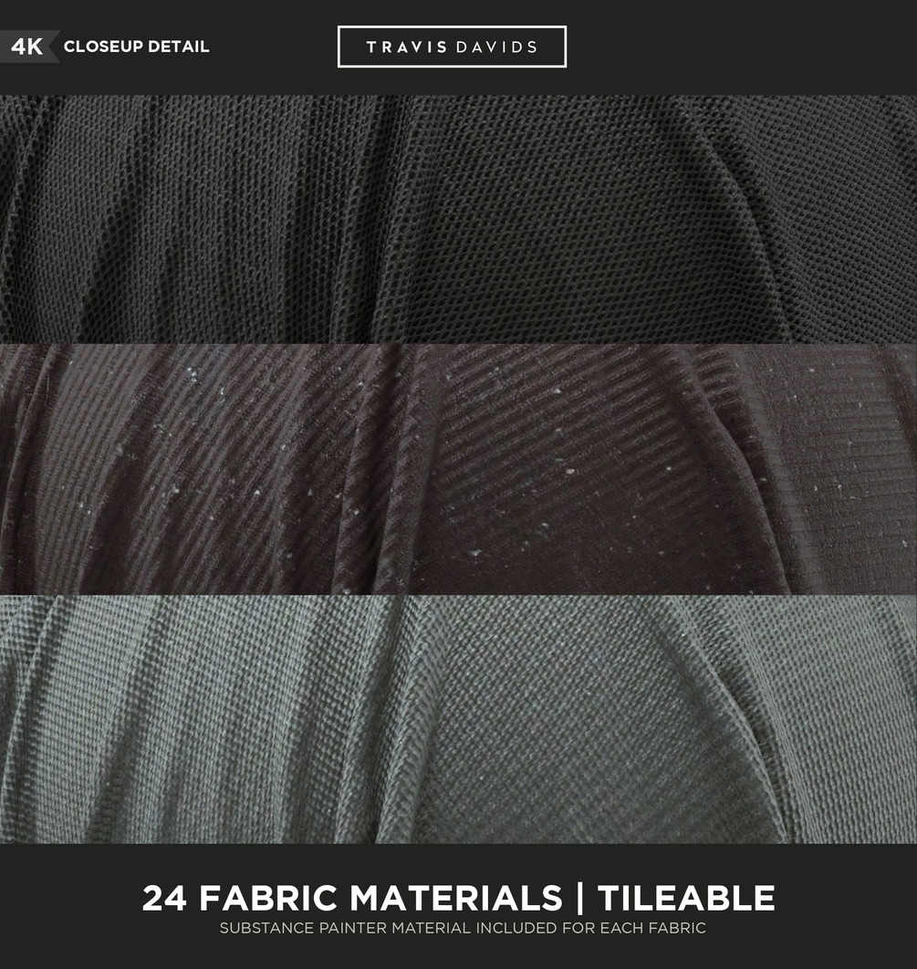 デニムからニットまで様々な生地のマテリアルが詰まった「Fabric Materials」が素晴らしい！！ | CG GEEKS