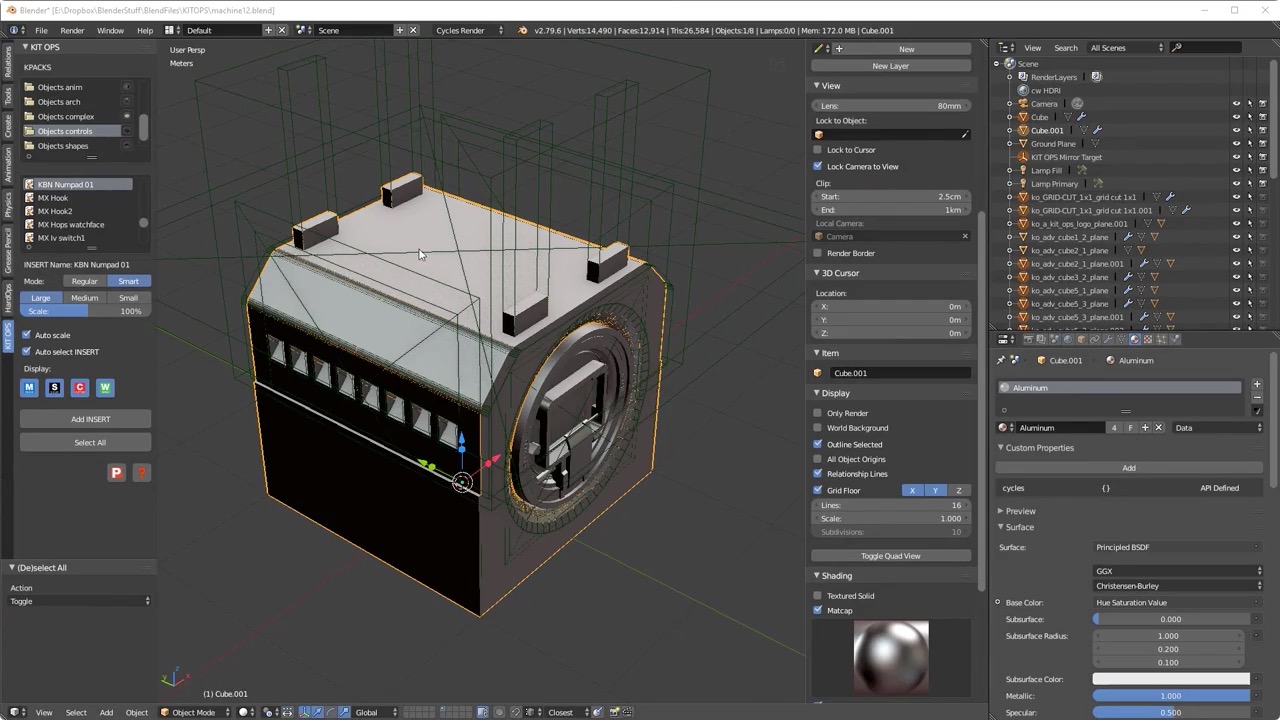 パッキパキデザインでキメる！！Blender用アドオン「KIT OPS Kitbashing Blender Addon」が凄まじく機能的